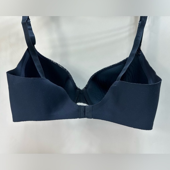 3/$25 Warner's No Side Effects Bra “Midnight Blue” size 34D - Picture 3 of 13